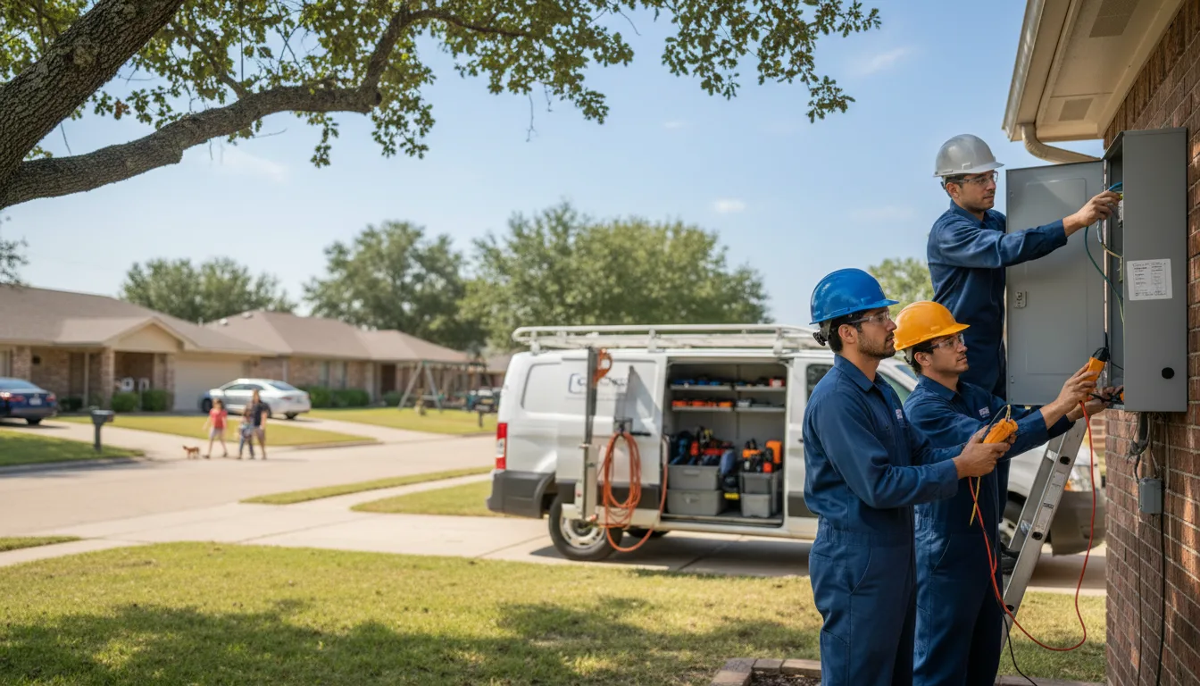 Certified electrician providing emergency electrical services in Gleason, WI